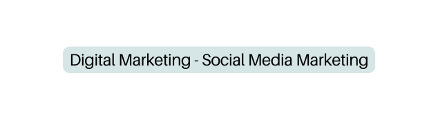 Digital Marketing Social Media Marketing